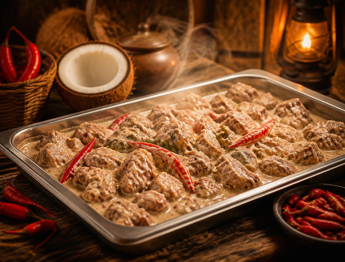 Bicol Express catering tray