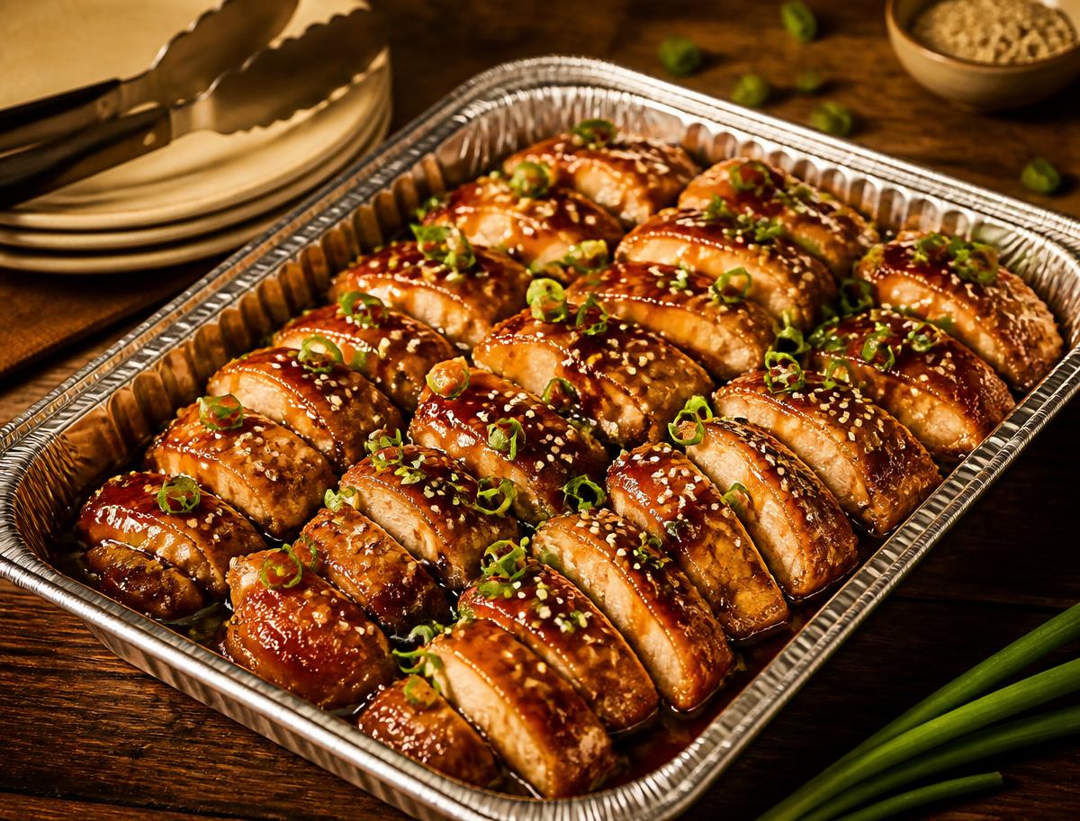 Chicken Teriyaki catering tray
